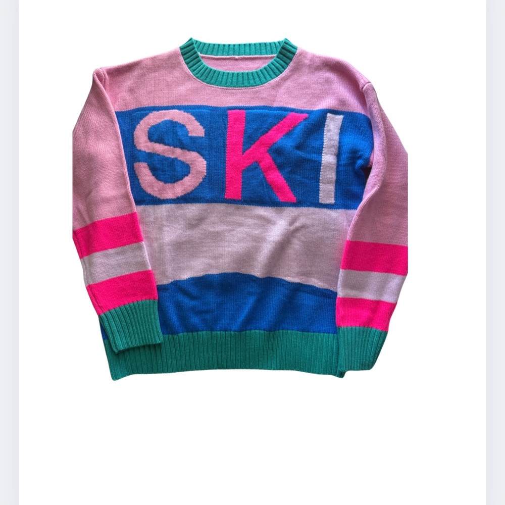 Colorful Crew Neck Sweater